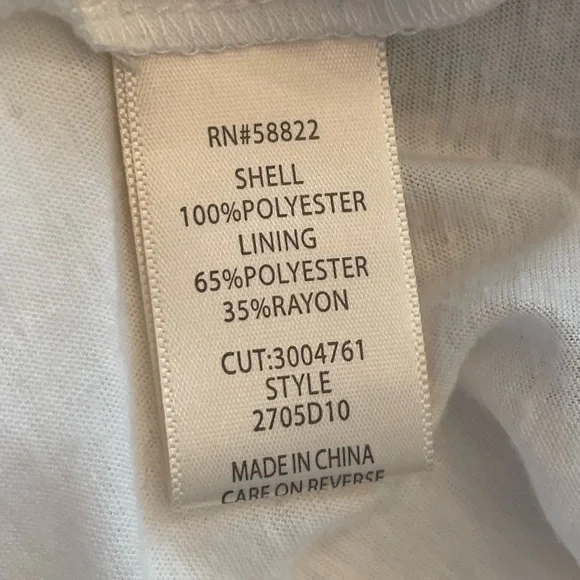 White floral pleated long skirt - Picture 9 of 9